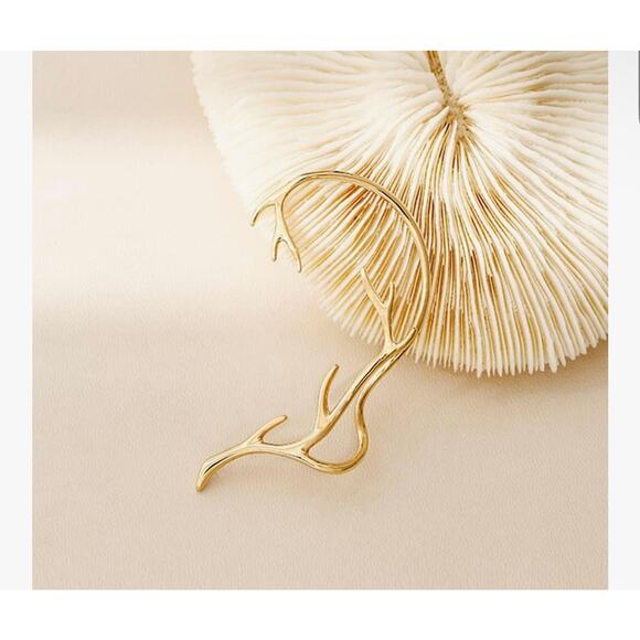 Vercret Gold Cuff Earrings Cartilage Branches Ear Crawler - Picture 5 of 6